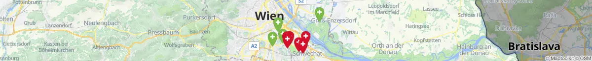 Kartenansicht für Apotheken-Notdienste in der Nähe von Albern (1110 - Simmering, Wien)